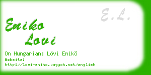 eniko lovi business card